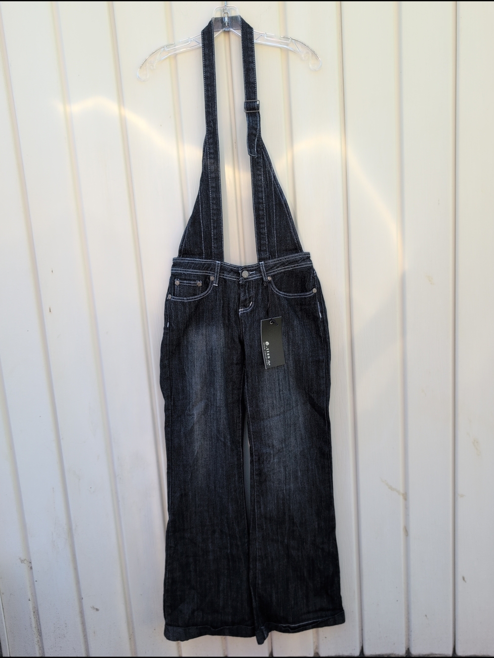 G.tton Jeans Womens 5 Black Faded Flared Wide Leg Bell Bottoms